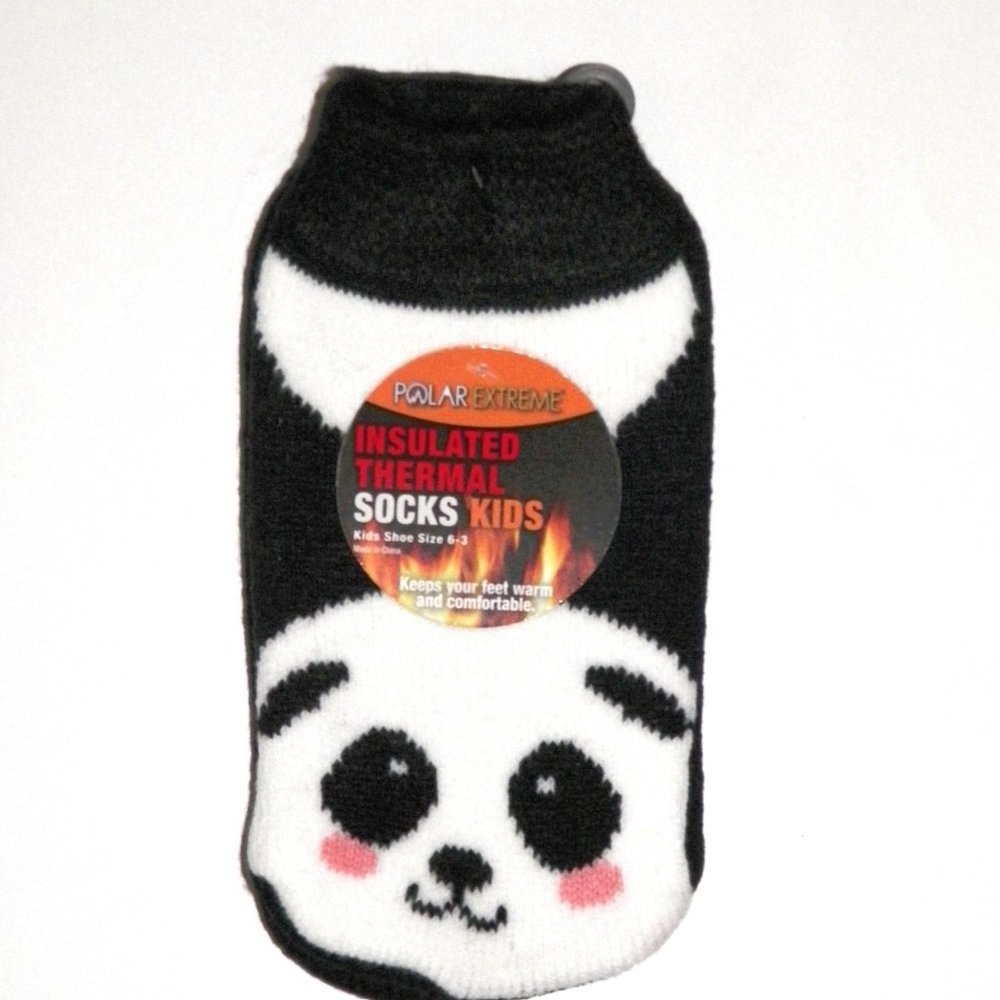 HOST PICK Polar Extreme Panda Kids Socks Thermal Slipper Grip